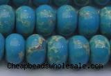 CDE2655 15.5 inches 15*20mm rondelle dyed sea sediment jasper beads