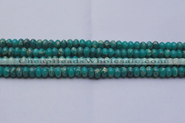 CDE2668 15.5 inches 12*16mm rondelle dyed sea sediment jasper beads