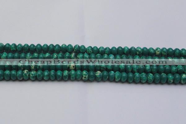 CDE2676 15.5 inches 12*16mm rondelle dyed sea sediment jasper beads