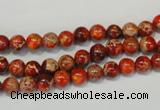 CDE491 15.5 inches 6mm round dyed sea sediment jasper beads