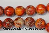 CDE494 15.5 inches 12mm round dyed sea sediment jasper beads