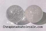 CDN1200 40mm round white crystal decorations wholesale