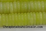 CEJ213 15.5 inches 2*10mm rondelle lemon jade beads wholesale