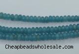 CEQ21 15.5 inches 2*4mm rondelle blue sponge quartz beads