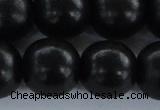 CEY09 15.5 inches 20mm round black ebony wood beads wholesale
