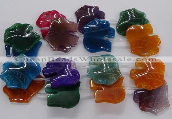 CFG1225 15.5 inches 35*40mm - 40*45mm elephant agate beads