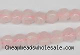 CFG58 15.5 inches 8*10mm carved pig-shaped rose quartz beads