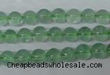 CFL602 15.5 inches 8mm round AB grade green fluorite beads wholesale