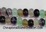 CFL761 15.5 inches 5*8mm rondelle rainbow fluorite gemstone beads