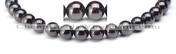 CGA03 Round 12mm natural garnet gemstone beads Wholesale