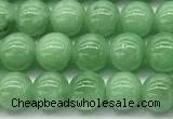 CGA930 15 inches 6mm round green angel skin beads