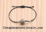 CGB9938 Fashion 12mm feldspar gemstone adjustable bracelet jewelry
