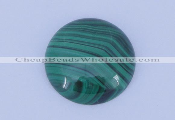 CGC17 20pcs 6mm flat round natural malachite gemstone cabochons
