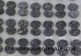 CGC172 12*16mm oval druzy quartz cabochons wholesale