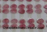 CGC254 13*18mm flat teardrop druzy quartz cabochons wholesale