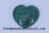 CGC35 5pcs 16*16mm heart natural malachite gemstone cabochons