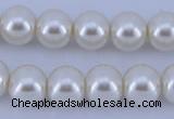 CGL18 5PCS 16 inches 16mm round dyed glass pearl beads wholesale