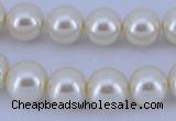CGL31 2PCS 16 inches 25mm round dyed plastic pearl beads wholesale