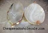 CGP2010 30*50mm - 50*80mm freeform agate slab pendants wholesale