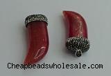 CGP583 16*50mm - 18*55mm oxhorn agate pendants wholesale