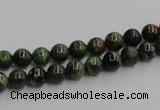 CGR01 16 inches 6mm round green rain forest stone beads wholesale