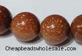 CGS55 15.5 inches 18mm round goldstone beads wholesale