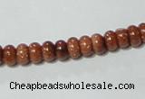 CGS62 15.5 inches 4*6mm rondelle goldstone beads wholesale