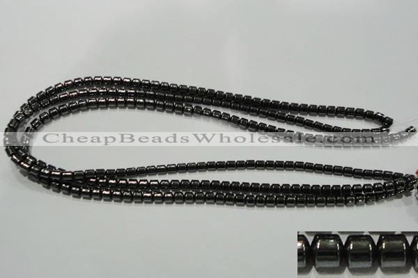CHE116 15.5 inches 5*5mm tyre hematite beads wholesale