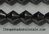 CHE212 15.5 inches 8*8mm bicone hematite beads wholesale