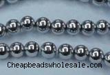 CHE426 15.5 inches 10mm round plated hematite beads wholesale