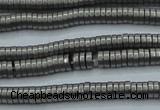 CHE680 15.5 inches 1*4mm tyre matte plated hematite beads