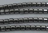 CHE775 15.5 inches 2*2mm drum plated hematite beads wholesale