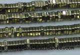 CHE914 15.5 inches 1*3mm hexagon plated hematite beads wholesale