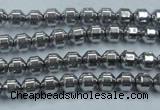 CHE972 15.5 inches 4*4mm plated hematite beads wholesale