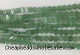 CHG114 15.5 inches 6mm flat heart green aventurine beads wholesale