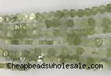 CHG116 15.5 inches 6mm flat heart New jade gemstone beads wholesale