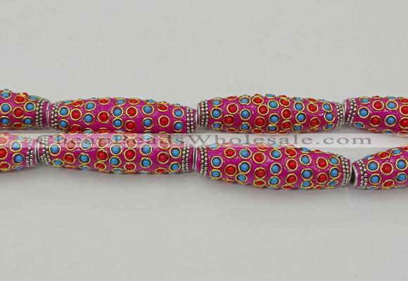 CIB634 16*60mm rice fashion Indonesia jewelry beads wholesale