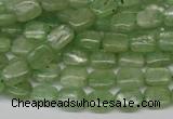 CKC259 15.5 inches 6*8mm rectangle natural green kyanite beads