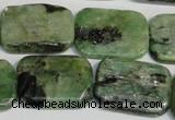 CKC69 15.5 inches 18*25mm rectangle natural green kyanite beads