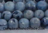 CKC704 15.5 inches 12mm faceted round imitation blue kyanite beads