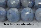 CKC707 15.5 inches 18mm faceted round imitation blue kyanite beads
