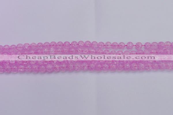 CKQ301 15.5 inches 6mm round dyed crackle quartz beads wholesale