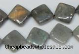 CLB154 15.5 inches 12*12mm diamond labradorite gemstone beads