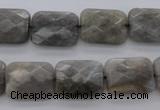 CLB749 15.5 inches 10*14mm faceted rectangle labradorite gemstone beads
