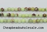 CLE30 15.5 inches 4mm round lemon turquoise beads wholesale