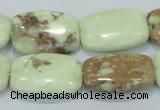 CLE42 15.5 inches 18*25mm rectangle lemon turquoise beads wholesale
