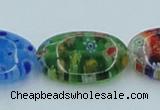 CLG590 16 inches 13*18mm oval lampwork glass beads wholesale