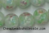 CLG760 15 inches 12mm round lampwork glass beads wholesale