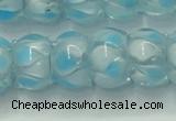 CLG780 14 inches 8*12mm rondelle lampwork glass beads wholesale