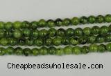 CLJ200 15.5 inches 4mm round dyed sesame jasper beads wholesale
